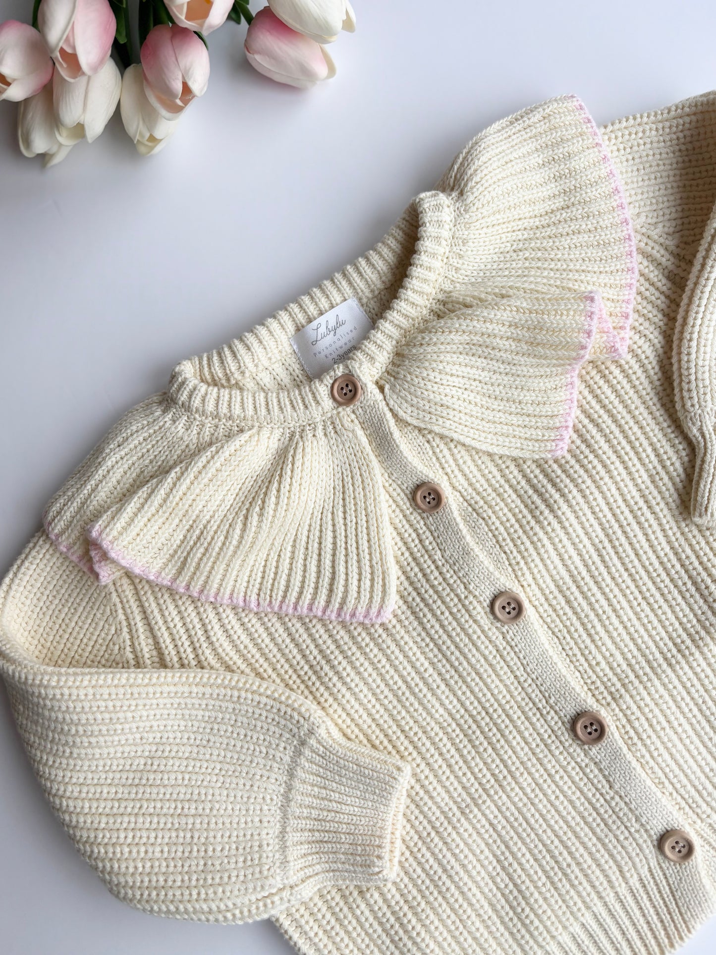 Yellow Frill Cardigan