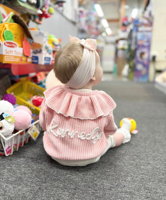 Pink Frill Cardigan