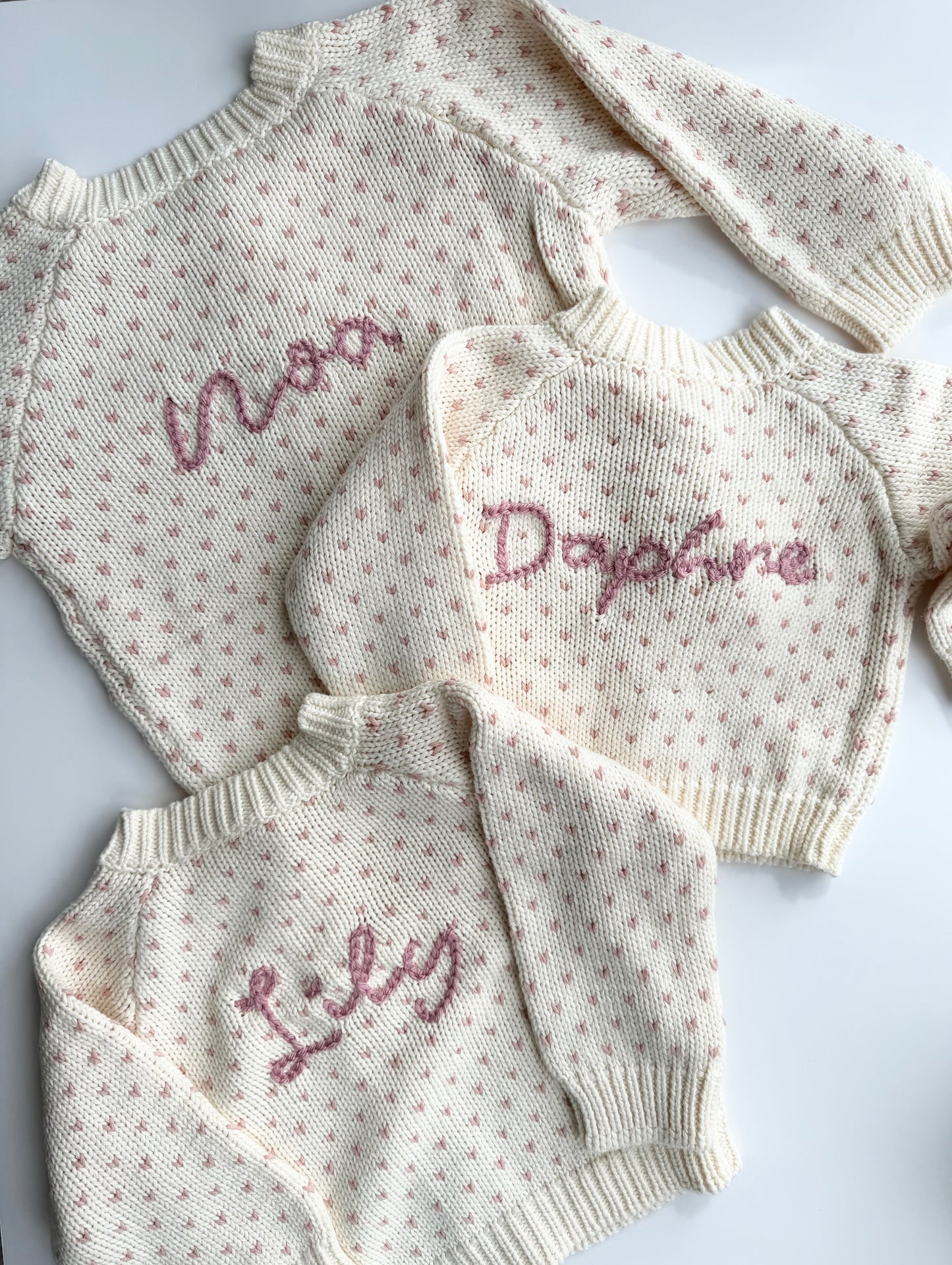 Pink Heart Cardigan - Personalised