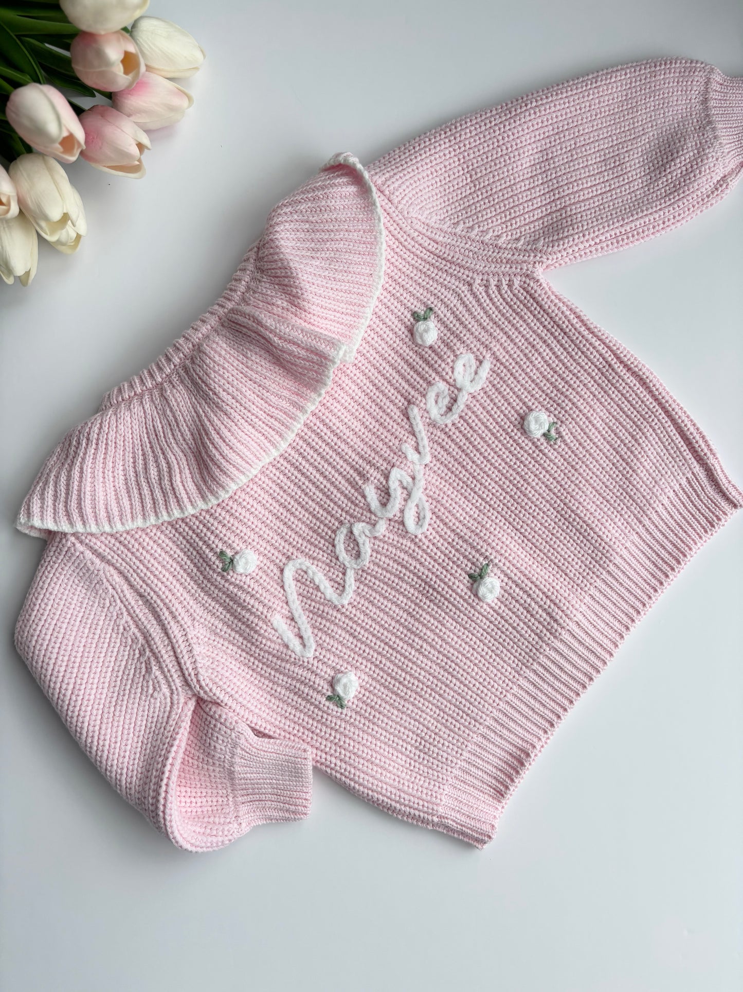 Pink Frill Cardigan