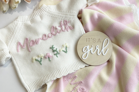 Wooden "New Baby" Plaques