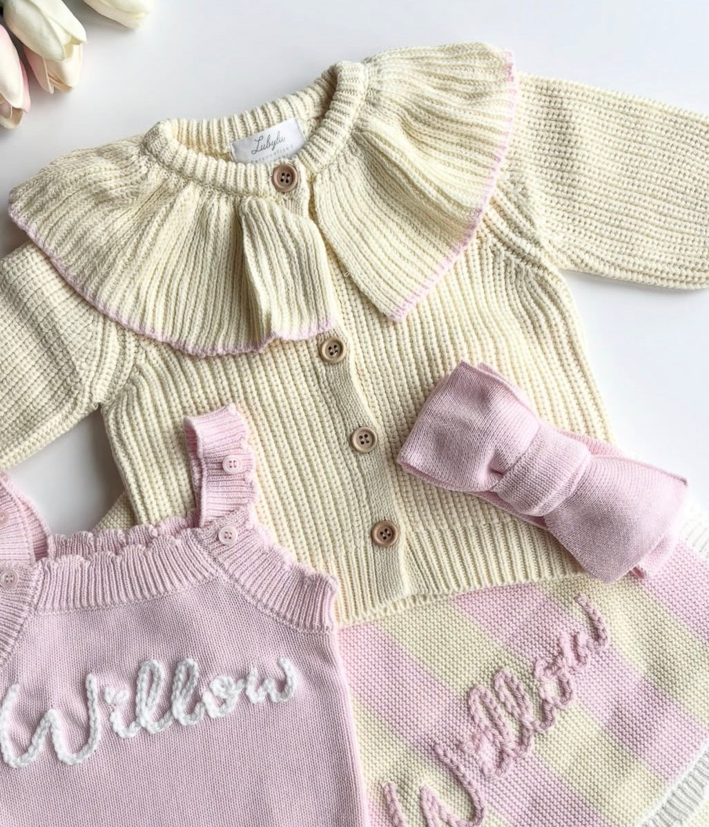 Yellow Frill Cardigan